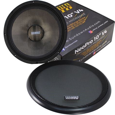 Sundown Audio Neo Pro V4 10 160w Rms 4 Ohm Mid Range Speaker Neopr