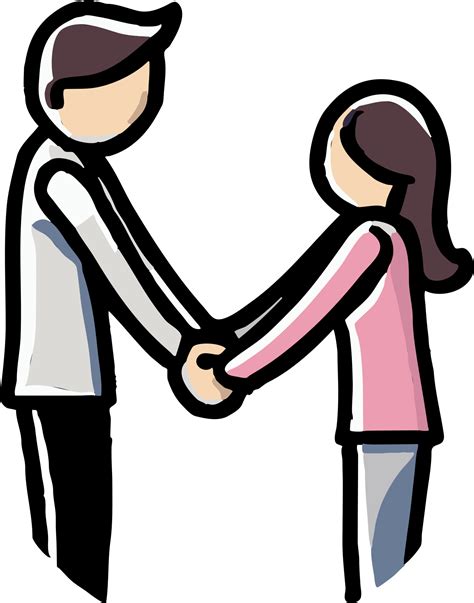 Lovers Are Holding Hands Together Png Graphic Clipart Design 23485938 Png