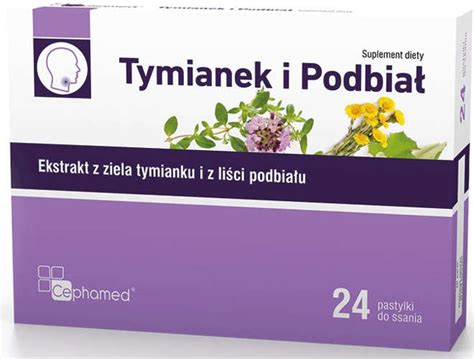 Tymianek i Podbiał x 24 pastylki do ssania cena opinie dawkowanie