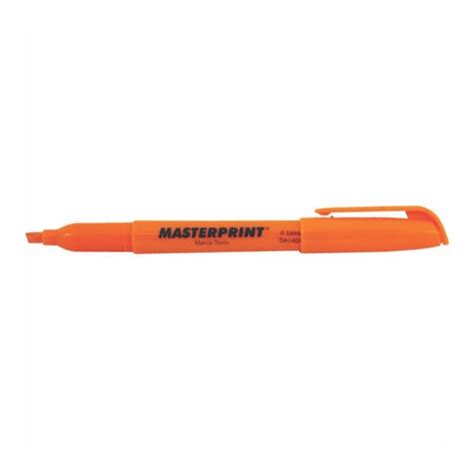 CANETA MARCA TEXTO LARANJA MASTERPRINT MP612 Lojas Encopel