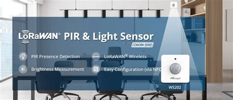 Milesight Ws Lorawan Iot Enclosure Home Automation Pir Light Sensor