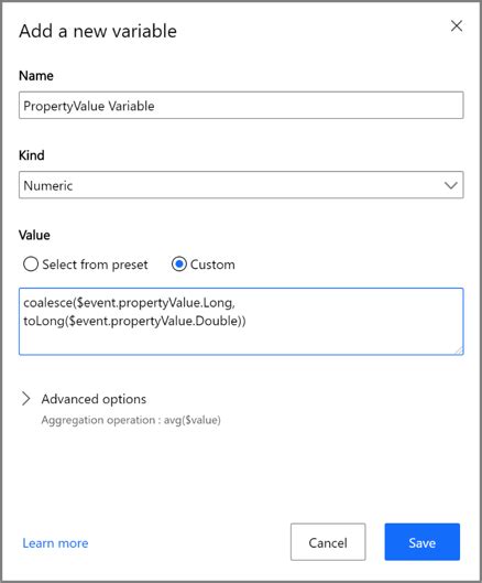 دعم نوع البيانات الطويلة في Azure Time Series Insights Gen2 Microsoft