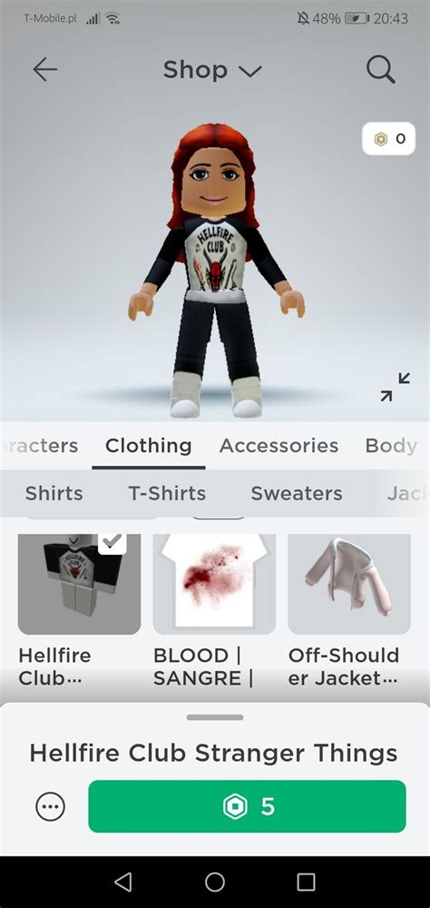 Hellfire Club Jest Ze St Stranger Things Roblox Sweater Shirt T