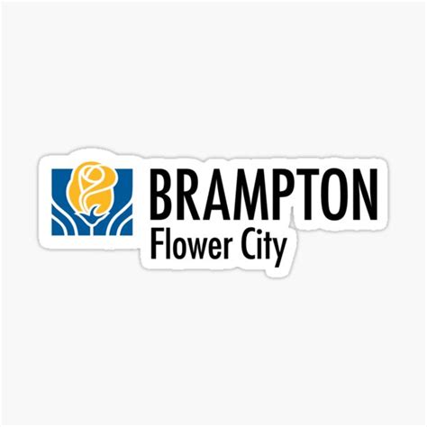 Logo Of Brampton Ontario Sticker For Sale By Shav Redbubble