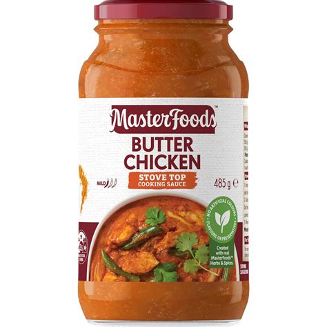 Calories In Masterfoods Simmer Sauce Butter Chicken Calcount