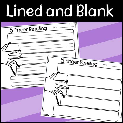 Finger Retelling Graphic Organizers Made By Teachers