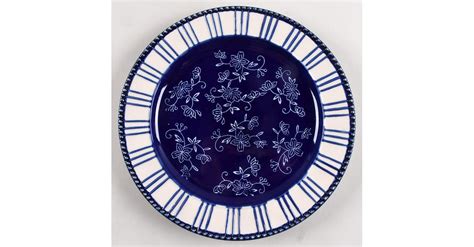 Floral Lace Blue Dinner Plate By Temp Tations Replacements Ltd