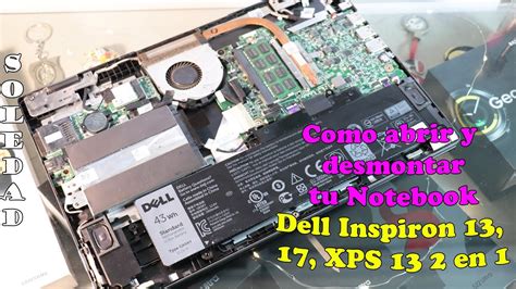 C Mo Abrir Y Desmontar Dell Inspiron Xps En Youtube