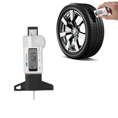 Tire Tread Depth Gauge Tool With Lcd Display Digital Tire Tread Depth