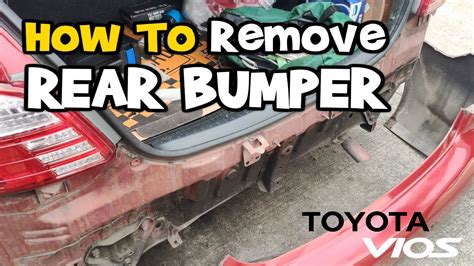 How To Remove REAR BUMPER TOYOTA VIOS Rear Bumper Reflector Fix YouTube