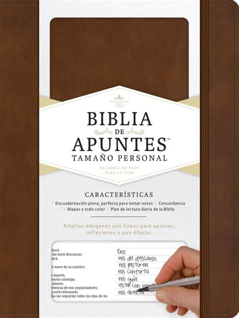 RVR60 Tamano Personal Biblia De Apuntes Cafe Simil Piel Goodruby