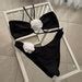 Black Bikini Set For Women Etsy