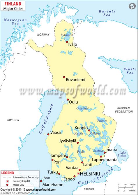 Finland Cities Map | Cities in Finland