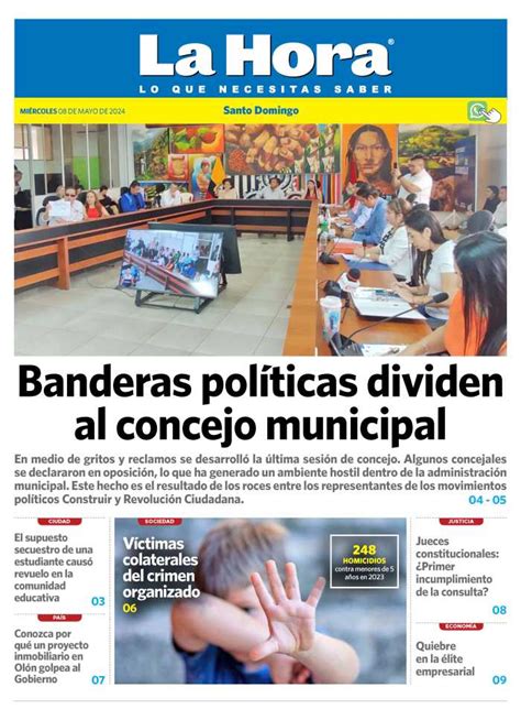 Santo Domingo 08 De Mayo 2024 Diario La Hora