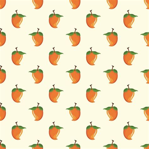 Premium Vector Mango Seamless Vector Pattern Background