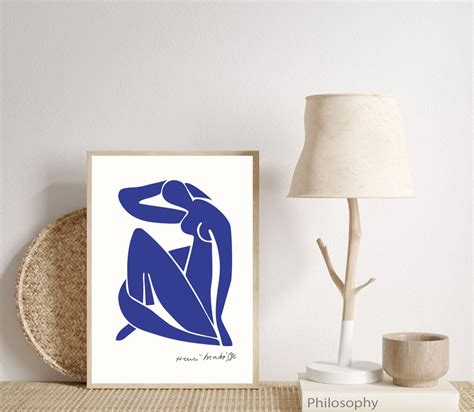 Henri Matisse Blue Nude Femme Art Print Blue Woman Poster Etsy