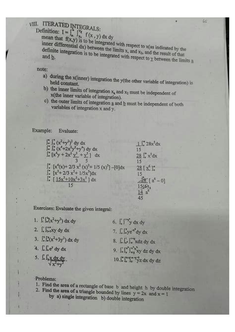 Solution Multiple Integrals Calculus Sample Problems Studypool