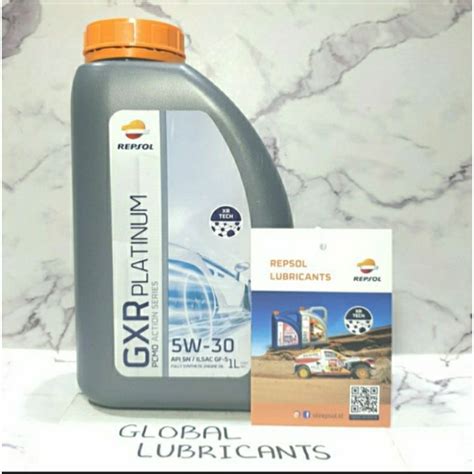 Jual Repsol Gxr Platinum W Liter Api Sn Ilsac Gf Fully