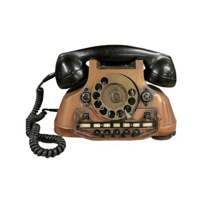 Vintage Koperen Telefoon Uit Jaren Overig Mid Century Vintage