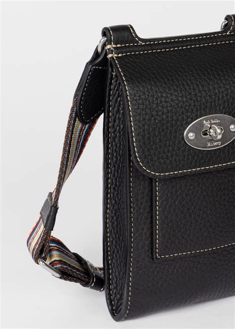 Mulberry X Paul Smith Black Mini Antony Bag