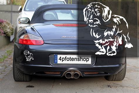 Autoaufkleber Kontur Folienaufkleber Dackel Pfotenshop