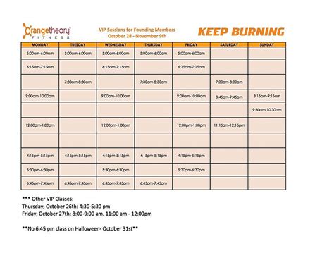 Orangetheory Workout Schedule October | Blog Dandk