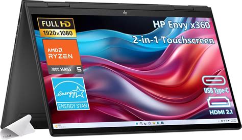 HP Envy x360 Portátil 2 en 1 visualización táctil FHD IPS de 15 6