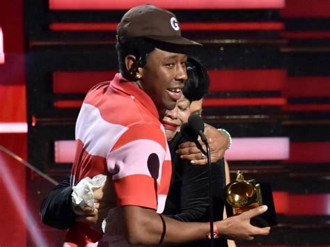 Tyler, The Creator Accepts Best Rap Album Grammy For ‘IGOR’ Alongside His Tearful Mother - Real ...