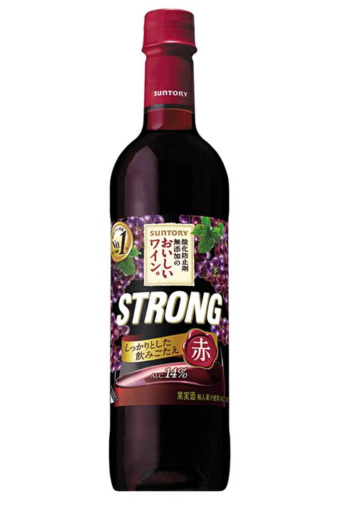 【楽天市場】【送料無料】 サントリー 酸化防止剤無添加のおいしいワイン。 ストロング 赤 720mlペット 12本 1ケース 赤ワイン