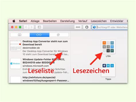 Safari Browser Webseiten für später speichern Jörg Schieb Digital