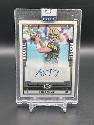 Panini Honors Aaron Rodgers Auto Score Tribute