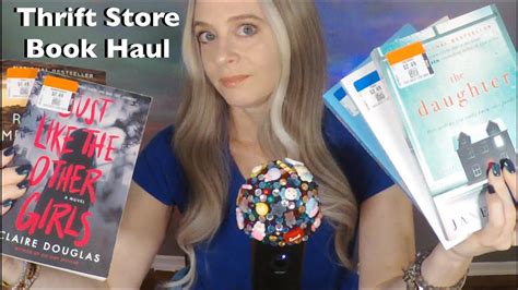 ASMR Gum Chewing Thrift Store Book Haul Whispered YouTube