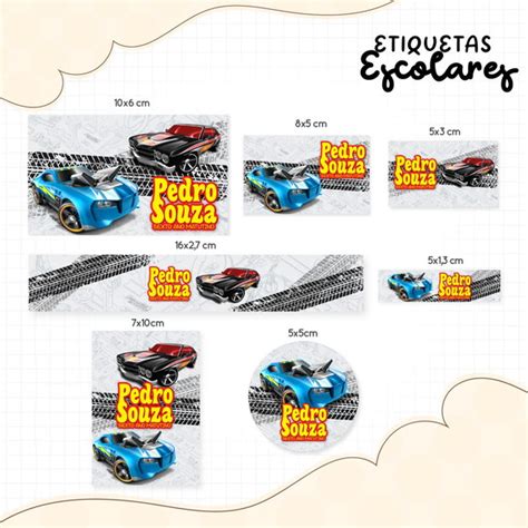 Kit Etiquetas Hot Wheels Arquivo De Corte Silhouette Elo