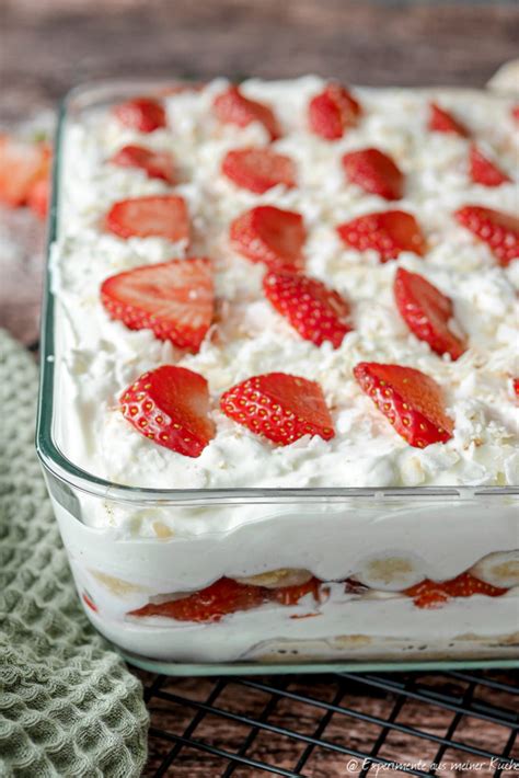 Kokos Tiramisu Mit Erdbeeren Experimente Aus Meiner K Che