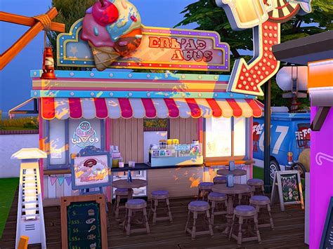 The Sims Resource Summer Funfair No Cc Sims 4 Sims Summer