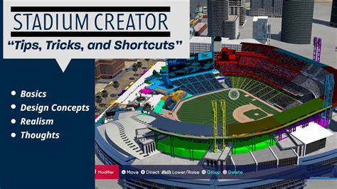 Stadium Creator TIPS TRICKS And SHORTCUTS MLB The Show YouTube