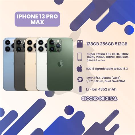 Jual Iphone Promax Second Original Gb Gb Gb Tb Second