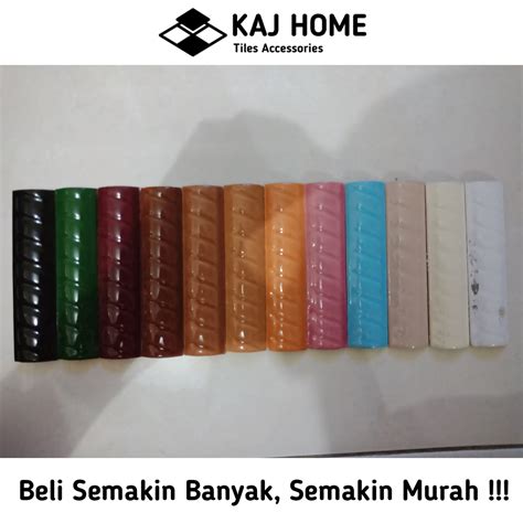 Lis Keramik Kuku Macan Polos Ulir Marble Brown Gold Sliver Cm