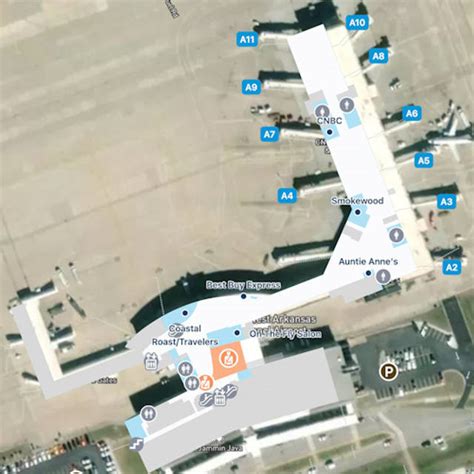 Nw Arkansas Airport Map Guide To Xnas Terminals