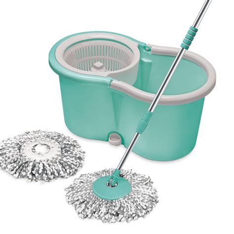 Spotzero By Milton Ace Spin Mop Bucket Extendable Handle Wringer Set