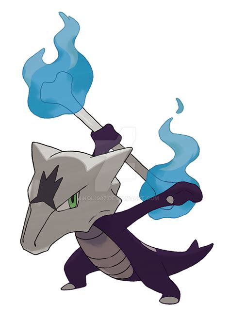 Pokemon Sun/Moon Shiny Alolan Marowak (FAN MADE) by Mikol1987 on DeviantArt