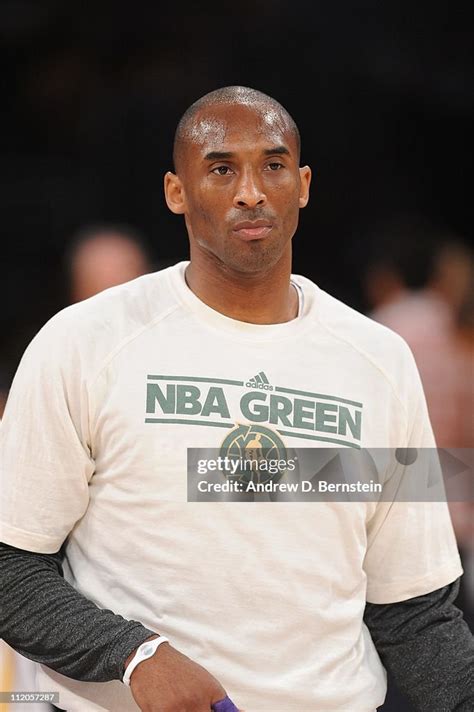 Los Angeles Lakers Shooting Guard Kobe Bryant Looks On During The News Photo Getty Images