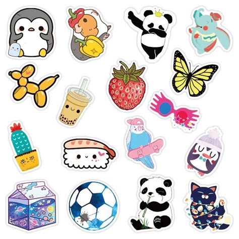 Kawaii наклейки (50 фото)