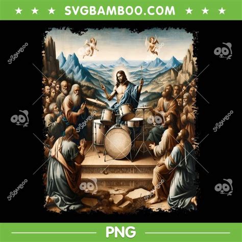 Jesus Playing Drums Png