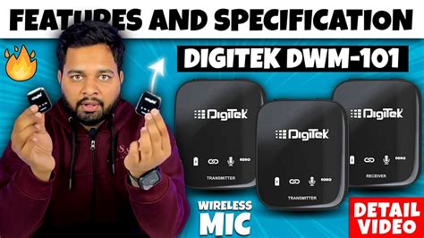 Digitek Wireless Microphone Features Specifications Dwm Youtube