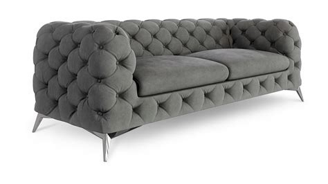 Kanapa Deal Meble Kanapa Pikowana Sofa Glamur Chesterfield 223 X 100 Cm