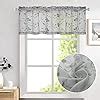 Amazon Lazzzy Small Curtain Valance Grey Window Tier 16 Inch Sheer