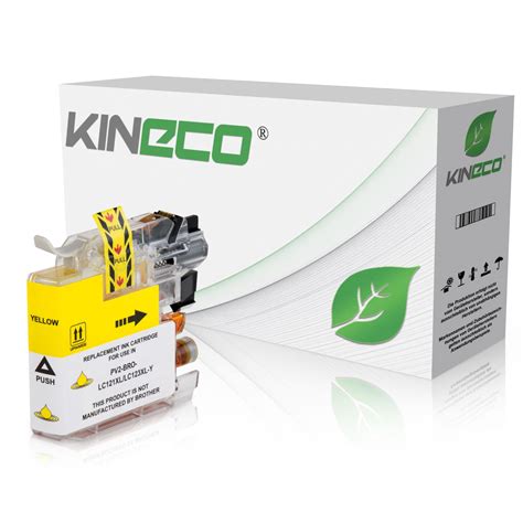 Tintenpatrone Kompatibel Zu Brother LC 121Y LC 123Y XL Yellow Kineco Shop