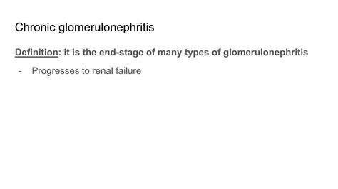 Chronic Glomerulonephritis Pathology Atot Ppt