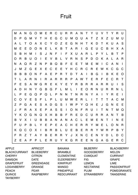 Printable Word Searches Puzzles